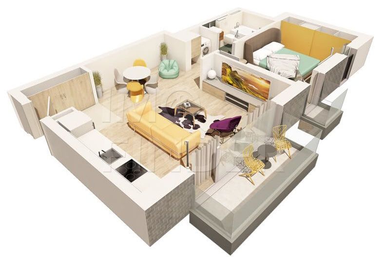 Vanzare apartament 2 camere, imobil nou, etaj intermediar - Poză 6