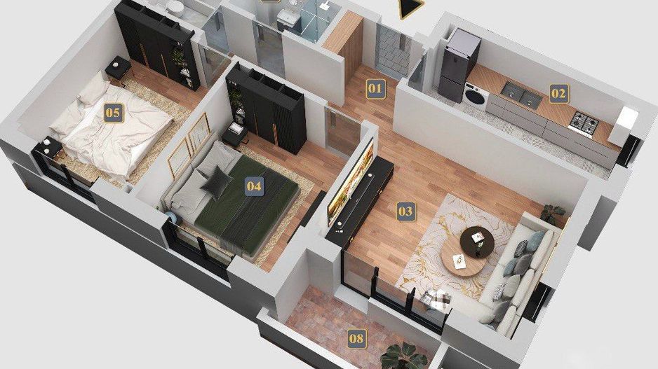 Apartament 3 camere de vanzare - Poză 1