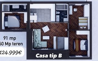 CASA INDIVIDUALA, TOATE UTILITATILE, RATE DEZVOLTATOR , COMISION 0% - Poză 3