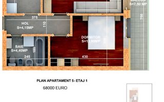 Dezvoltator | 1-2 camere | 38 - 65 mp | Parcare Privată - Poză 9