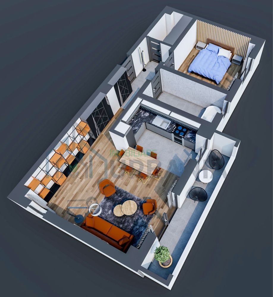 Apartament 2 camere, 75 mp, dressing separat, Bucium – lângă Lidl, 112.500 € - Poză 2