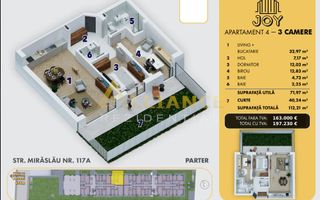 Metrou Berceni Ap 3 camere cu gradina Joy Rezidence - Poză 7