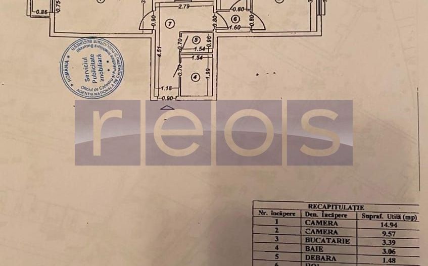 KISELEFF-CLUCERULUI | APARTAMENT 2 CAMERE | NOU REVOVAT-MOBILAT UTILAT - Schiță 12