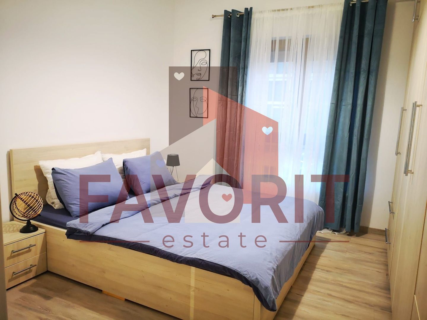 Curte proprie de 56 m.p. 2 bai. Bloc nou in oras. - Poză 7