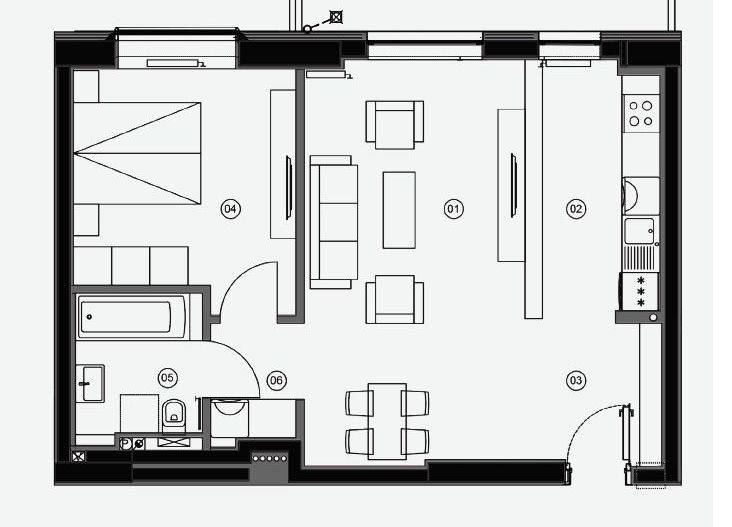 Apartament 2 camere Aviatiei Tower - Schiță 4