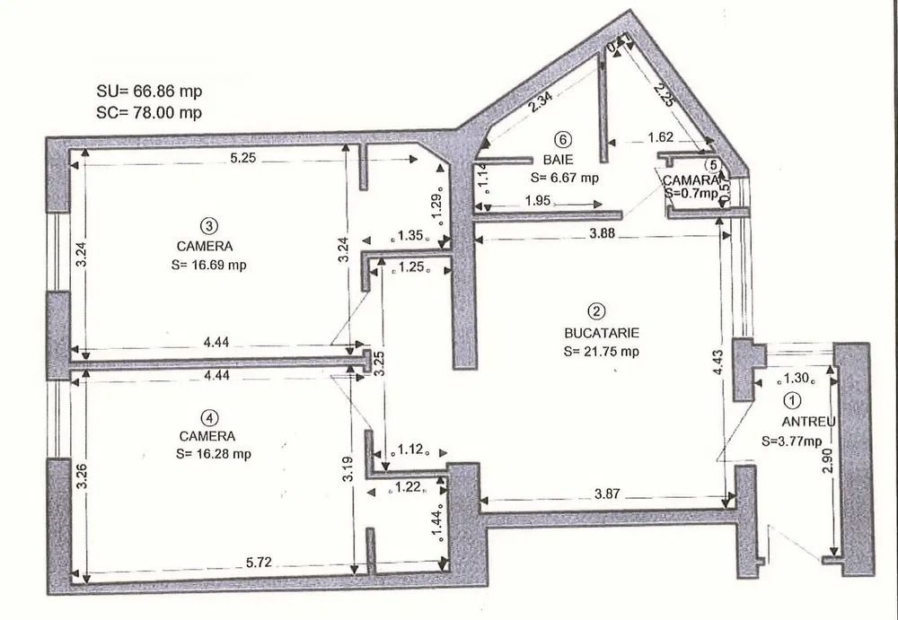 Inchiriere 3 camere  ultracentral, str. Ep.Mihai Pavel, Oradea - Poză 14