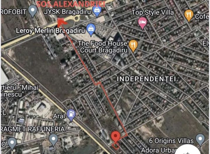 TEREN DE VANZARE BRAGADIRU INDEPENDENTEI 900 MP 120000 € - Poză 1