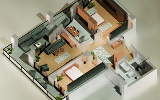 Tomis Nord/Carrefour -Vanzare Apartament cu 3 camere, bloc nou. - Poză 1