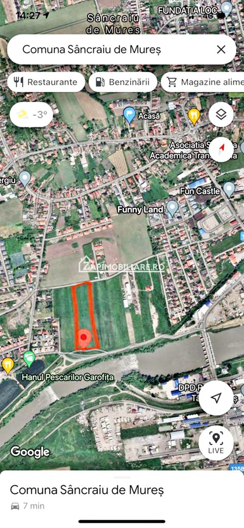 Teren 27.000 mp.deschidere la 2 drumuri ,75 euro mp. - Poză 2