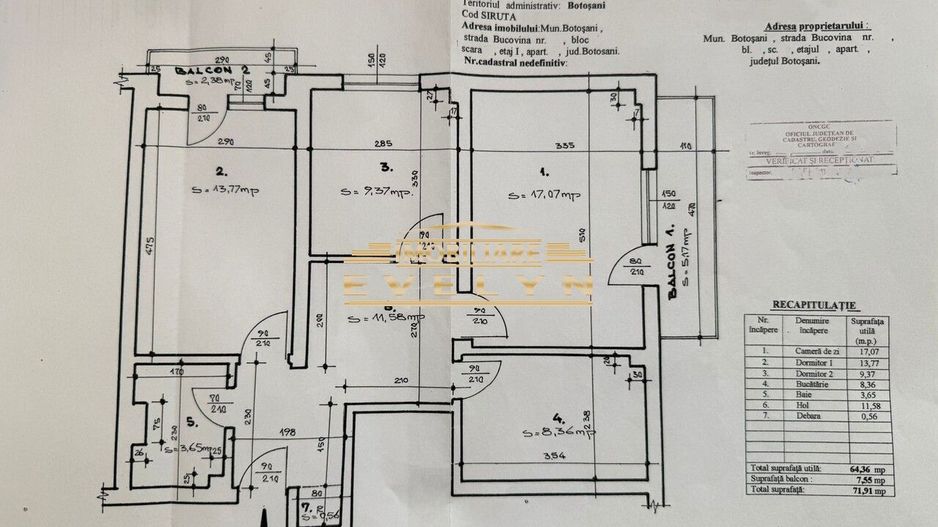 Apartament 4 camere  | Etaj 1 | Zona Școala Nr. 6 – Str. Bucovina - Poză 10