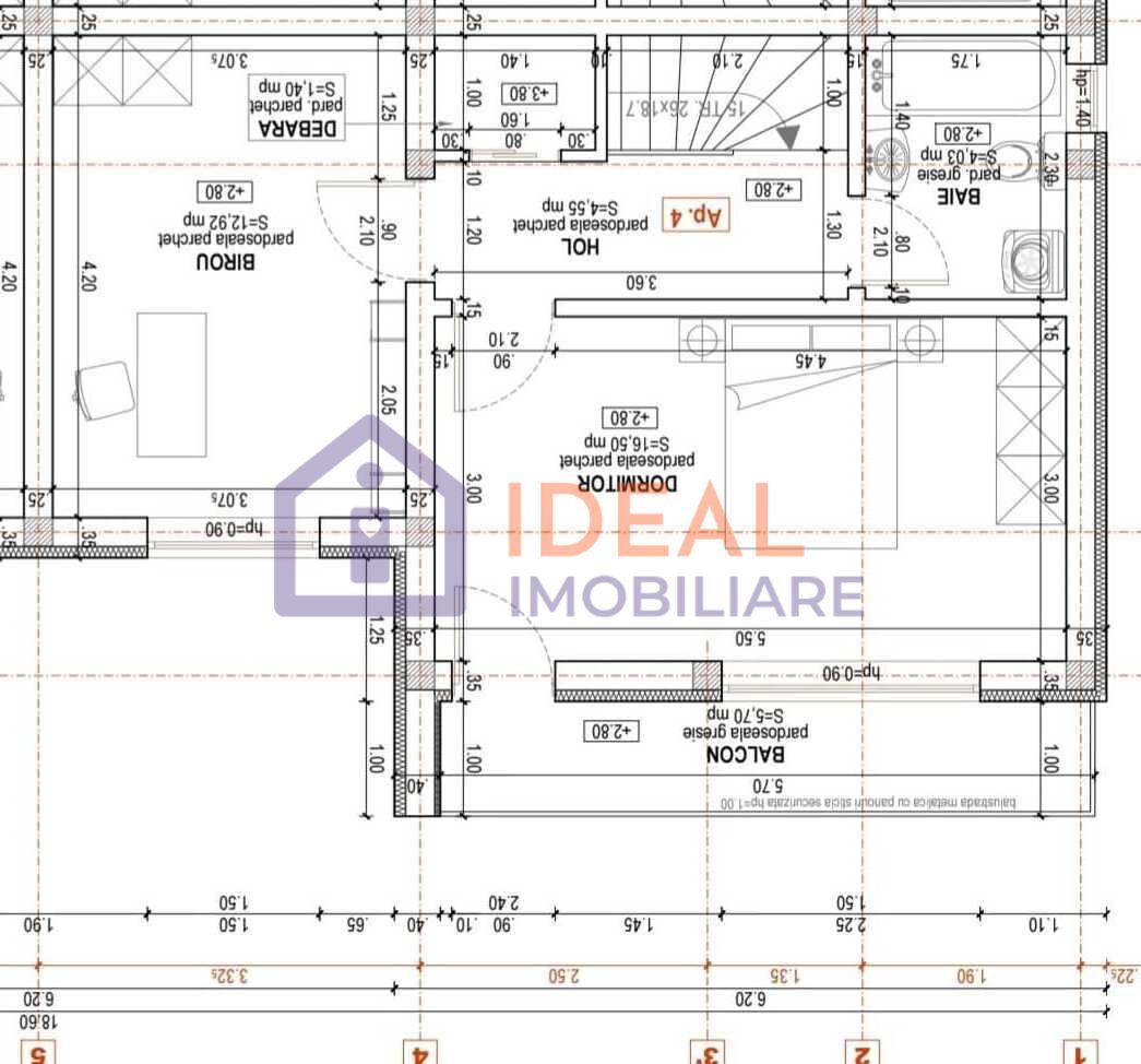 Casa cu 3 camere si 200 mp de curte, in Cartierul Arhitectilor - Schiță 9