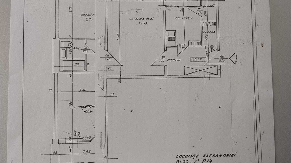 Apartament 3 camere, suprafata 62 m.p., etaj 3 din 4, Piata Rahovei T657 - Poză 7