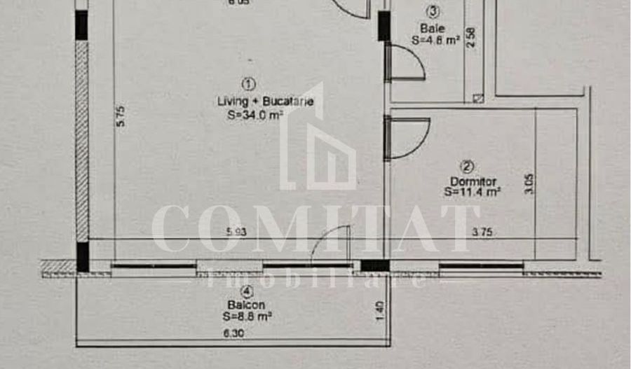 Apartament 2 camere | La cheie | Zona Str Eroilor - Schiță 7