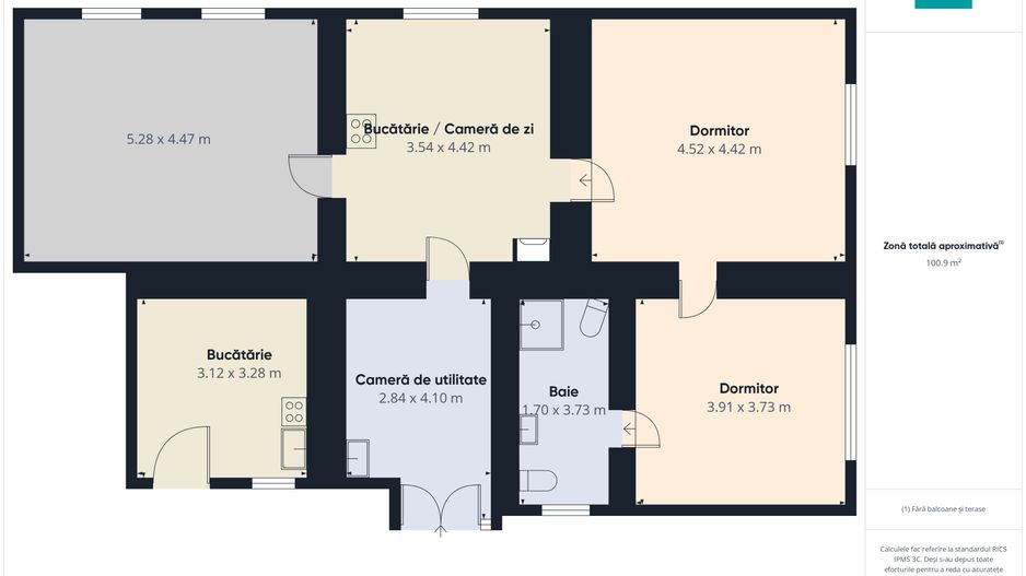Casă cu 4 camere și teren de 800 mp în Zerind - Poză 8