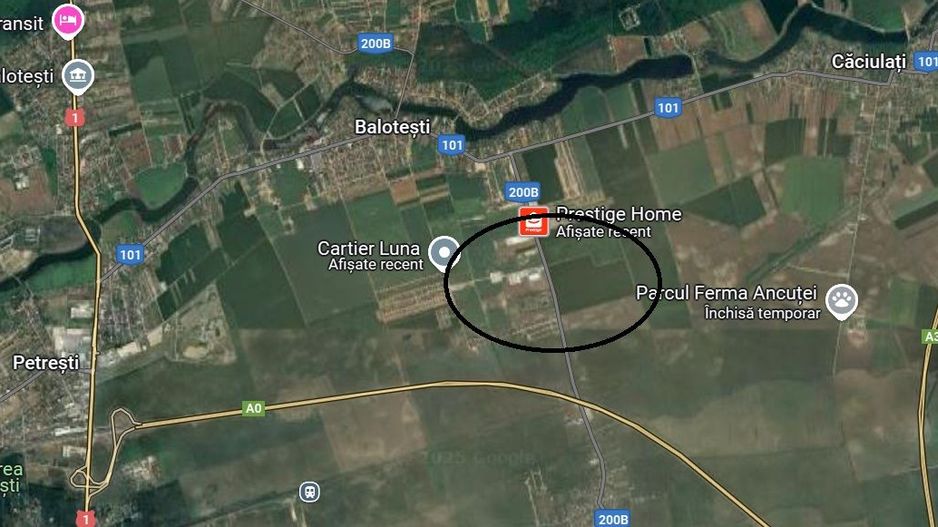 Teren 10.000 mp Balotești – Ideal ansamblu rezidențial, acces rapid, utilități - Schiță 1