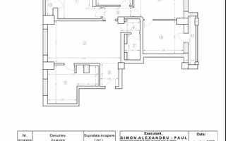 Apartament cu 4 camere *95mpc* // Bulevardul Unirii - Schiță 49