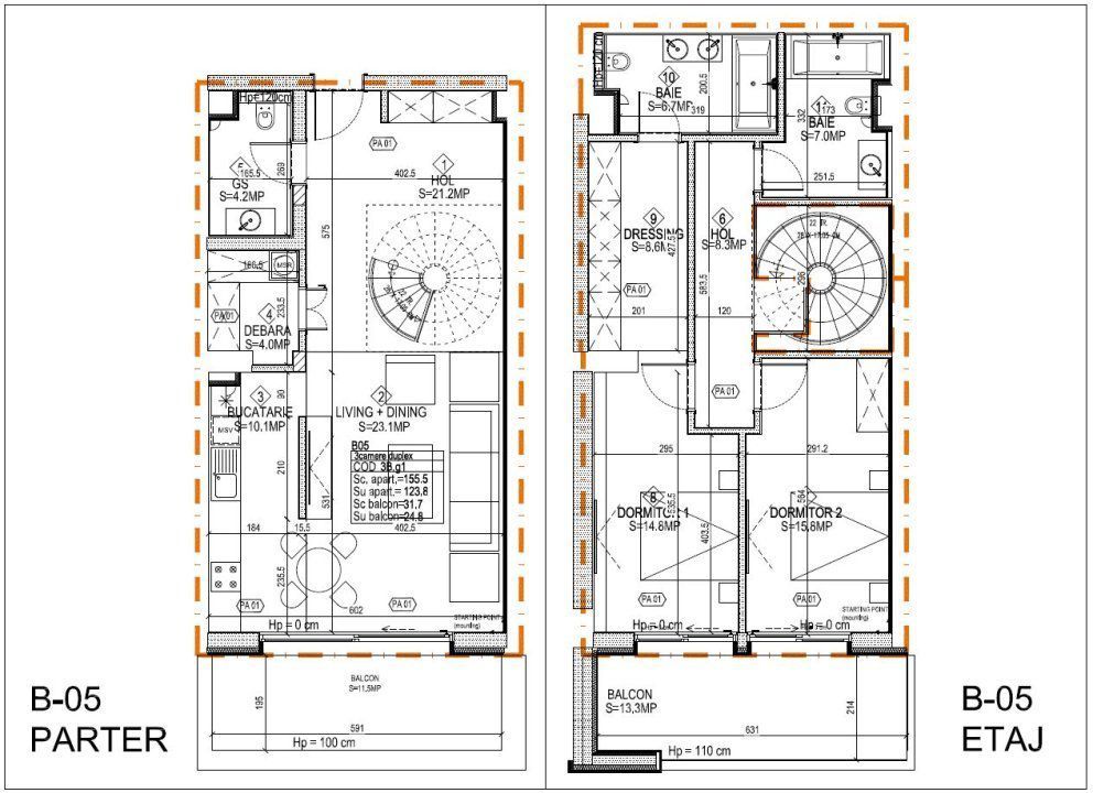 Duplex - One Rahmaninov | Terasa + Parter + Etaj | Floreasca - Herastr - Poză 16
