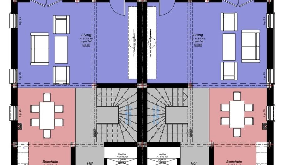 Duplex cu 4 camere si teren generos - Padurea Verde - Poză 3