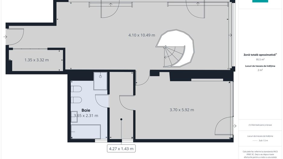 Penthouse Premium exclusivist pe 2 niveluri - Poză 15