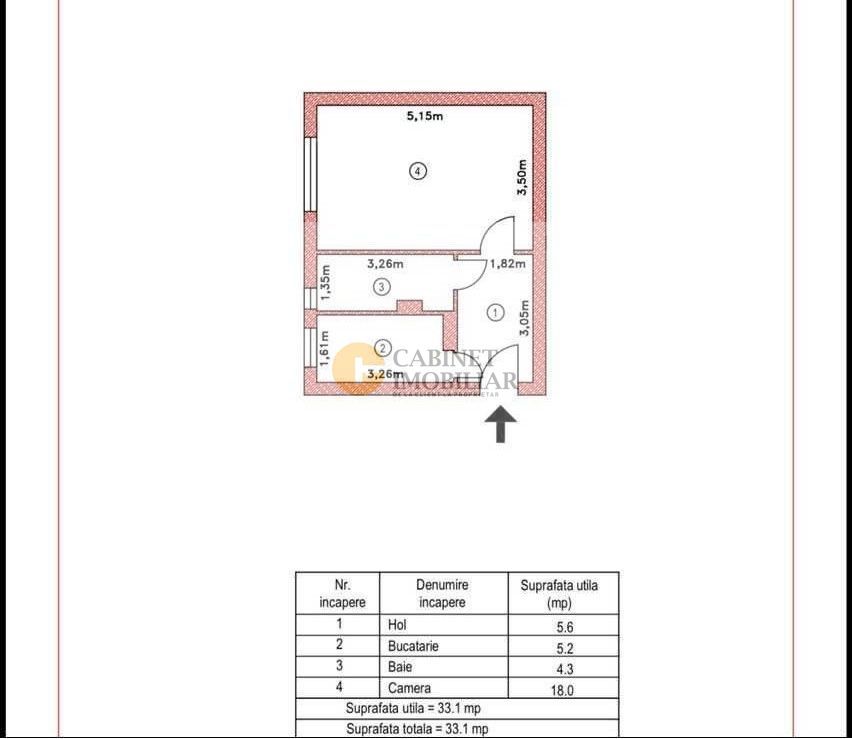 Garsoniera - 34MP | Boxa | P/4 | Metrou V. Ialomitei la 4 minute - Schiță 7