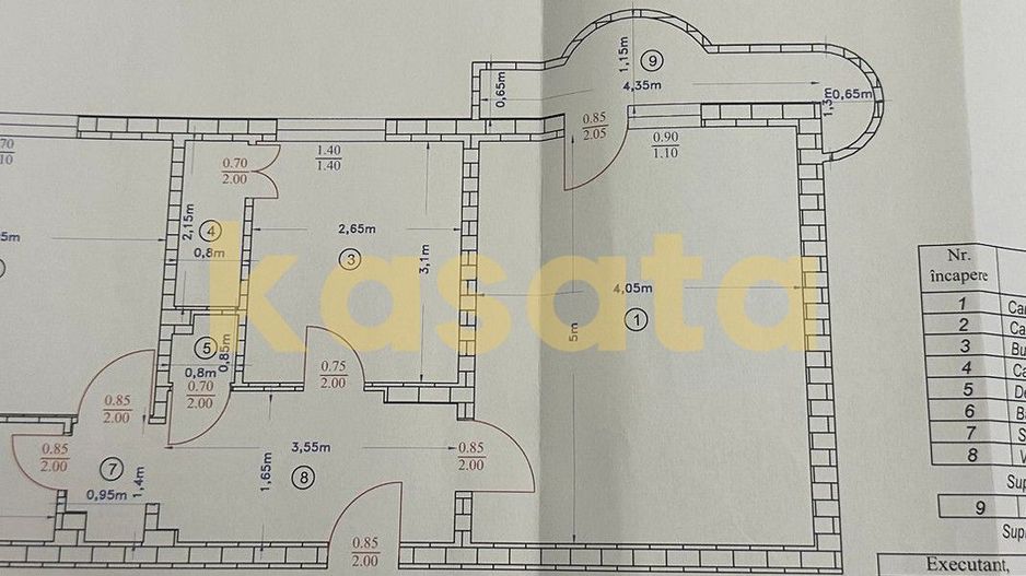 2 Camere | Vedere Parc Sebastian | Renovat | Etaj Intermediar - Schiță 15