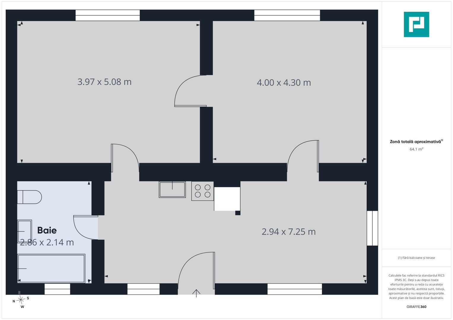 Casă cu 2 camere de închiriat – Arad. - Poză 8