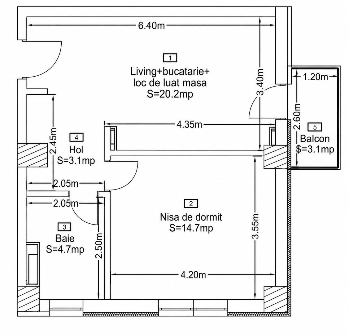 Apartament 2 camere – 43 mp + balcon + parcare subterană - EGO Residence - Poză 8