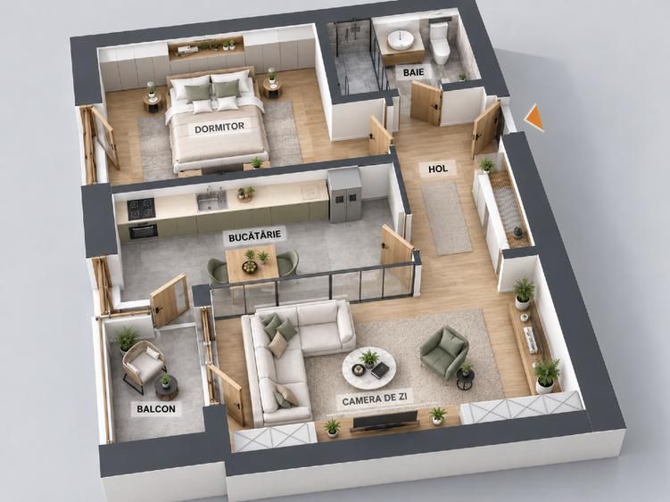 Apartament 2 camere de vânzare, Bucureștii Noi, Sector 1 - Poză 12
