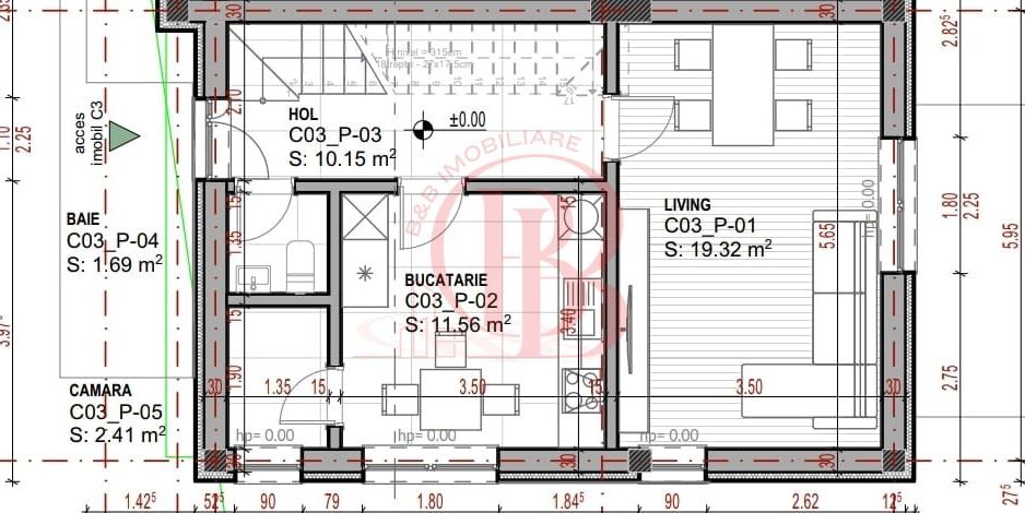 Vilă Triplex 4 Cam Arhitectură Modernă- Grădină Individuală -Panouri solare - Schiță 9