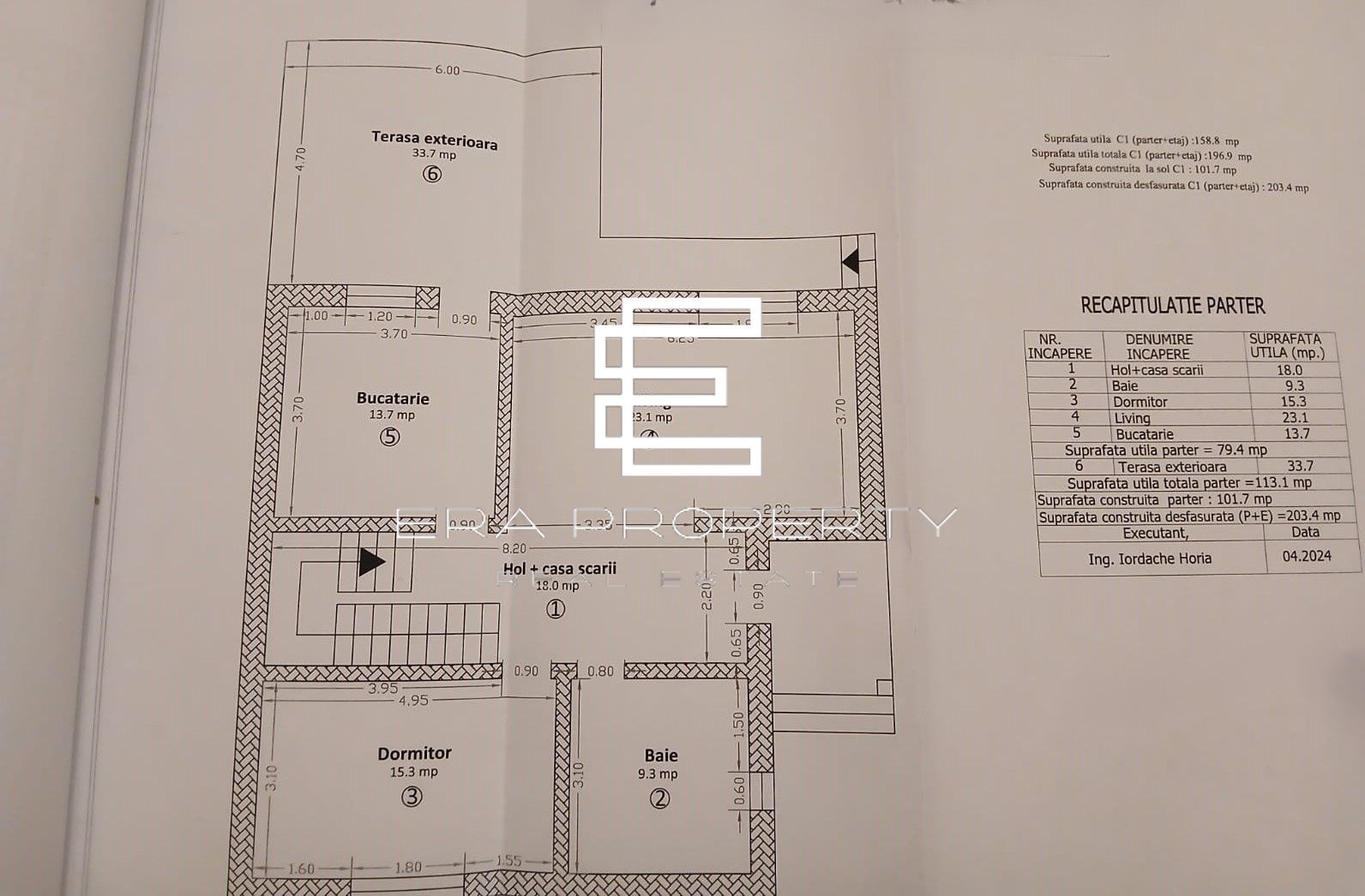 Casa nouă,  individuala 160 mp + pivniță 30 mp– teren 300 mp , Sibiu - Schiță 11