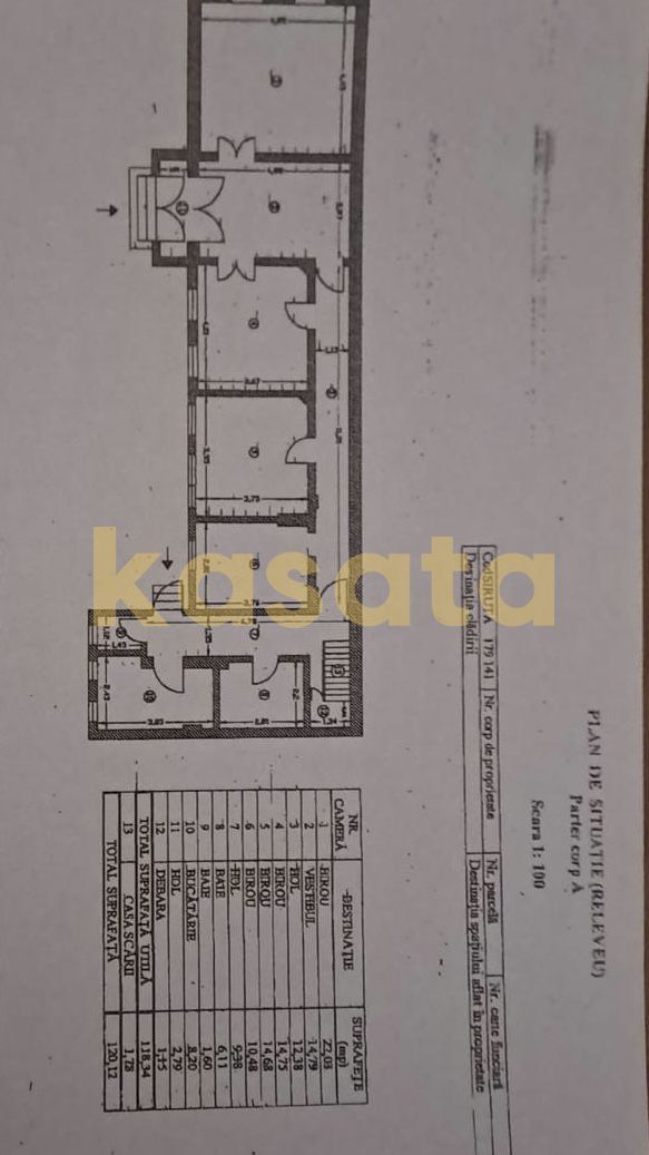 Închiriere vilă interbelică, Piata Victoriei,  renovată complet - Schiță 20