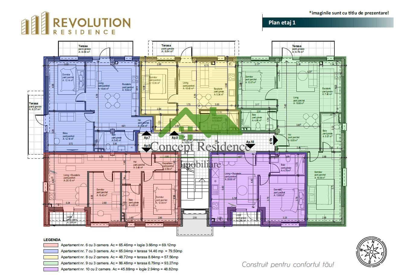 Comision 0%! Apartament 2 camere bloc nou, etaj 1,Oltului - Poză 9