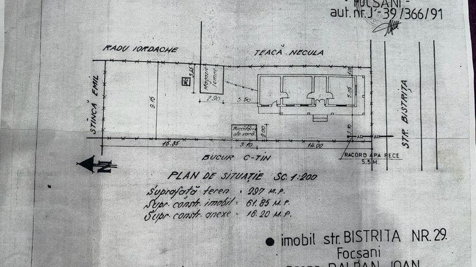 Casa la pret de apartament! Focsani, Vrancea, Strada Bistrița - Poză 1