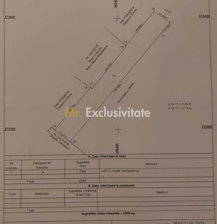 Vanzare Teren intravilan Stefanesti - Primarie str. Campului - Poză 3