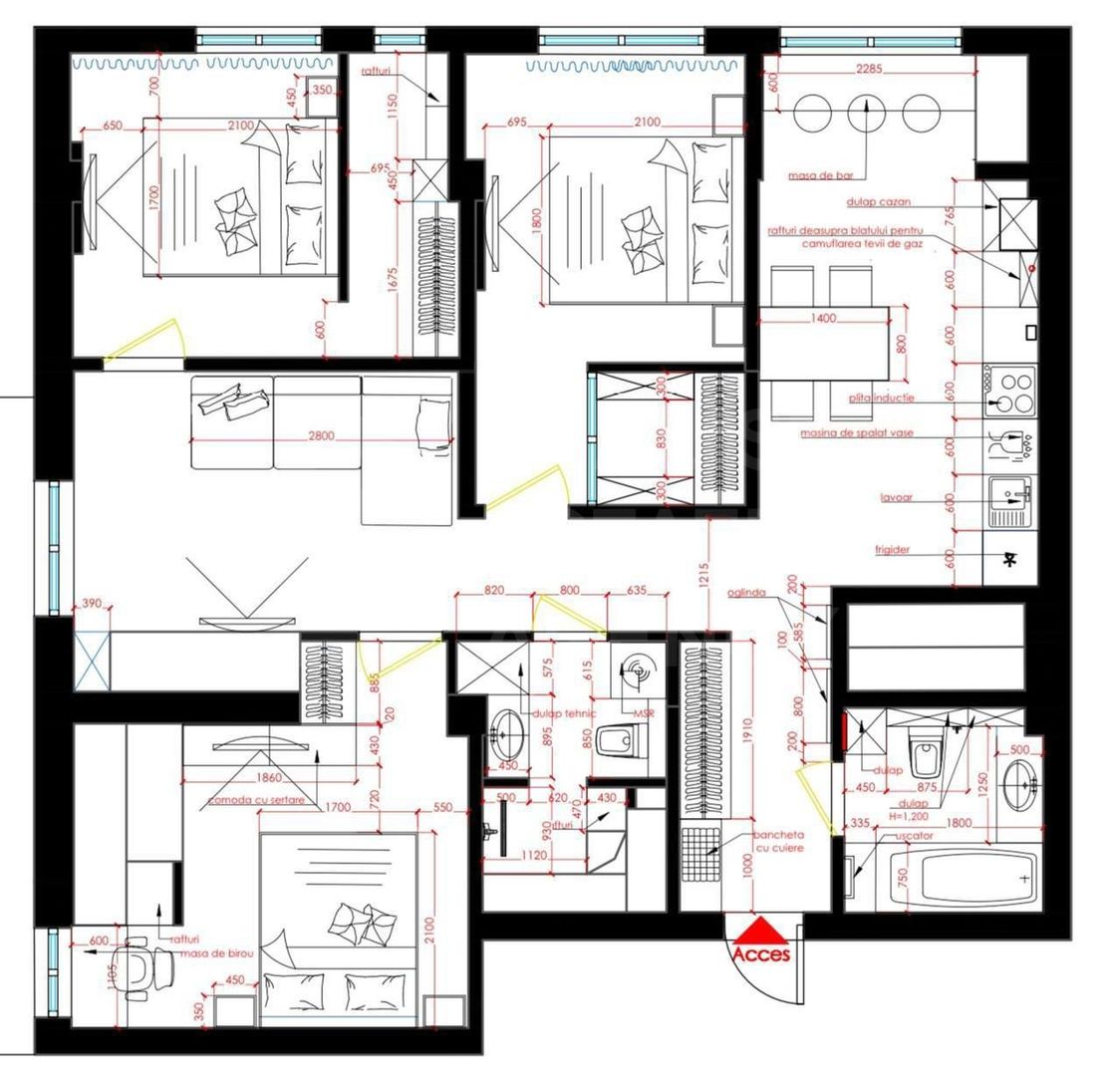 Vânzare, penthouse, 3 camere, bd. Mircea Cel Bătrân, Ciocana - Poză 16