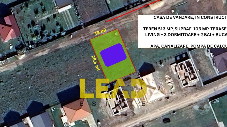 CASA PE PARTER, 105 mp utili, 513 mp teren, Sanpetru, COMISION 0% - Poză 2