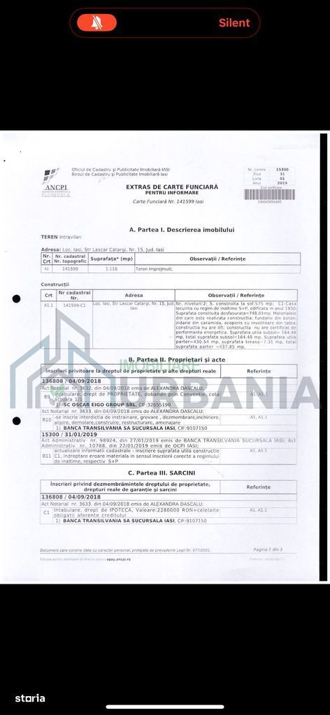 Teren 1116 mp + Casă – Lascăr Catargi Iași – oportunitate investiție - Poză 6