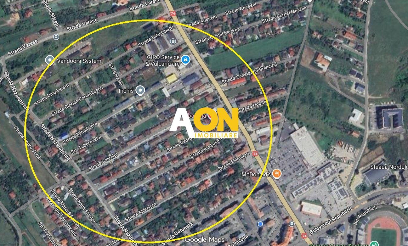 Teren intravilan, 500 mp, deschidere la doua strazi, zona Giro - Poză 2