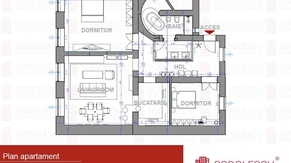 Apartament deosebit cu 3 camere de închiriat în zona Odobescu - Poză 12
