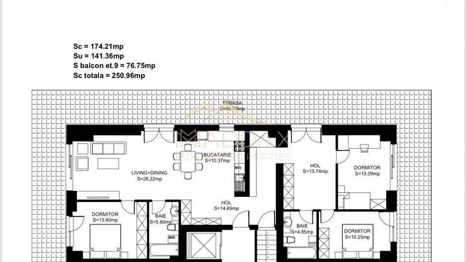 Penthouse Duplex**Rooftop** Gradina privata 250 mp//HERASTRAU//NORD - Poză 17