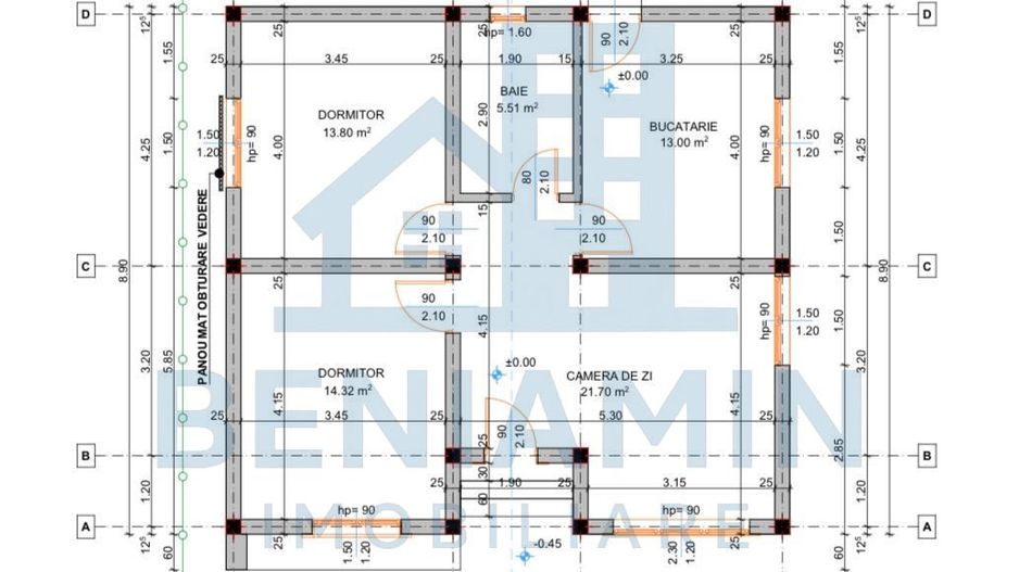 Casa la cheie-Living-2 Dormitoare-Baie-Gaze-Curent-Apa-320mp teren - Poză 8