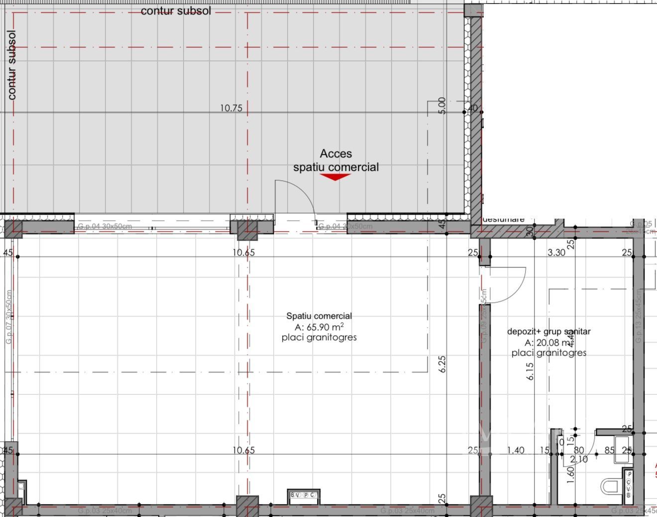 Spatiu comercial de 85 m2 Borhanci - Poză 1