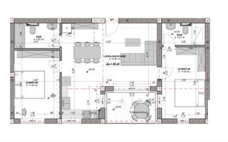 Apartament 3 camere, 2 bai, la cheie, aer conditionat DaVinci Homes, Sibiu - Schiță 9