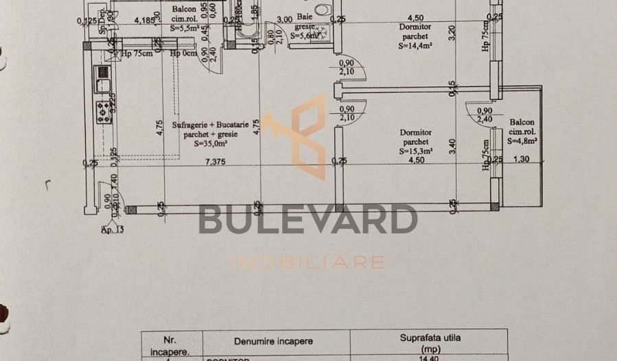 Apartament cu 3 camere/70 mp, zona strazii Somesului! - Poză 13