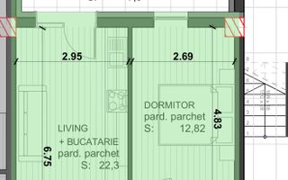 Apartament 2 camere de vânzare | Etaj 1 | Zona hotvon | Bloc nou - Poză 7