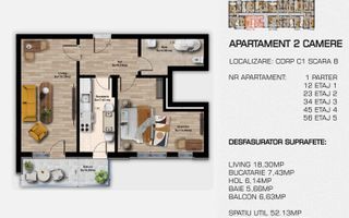 COMISION 0 | 2 camere decomandat | Metrou Berceni | Direct Dezvoltator - Poză 5
