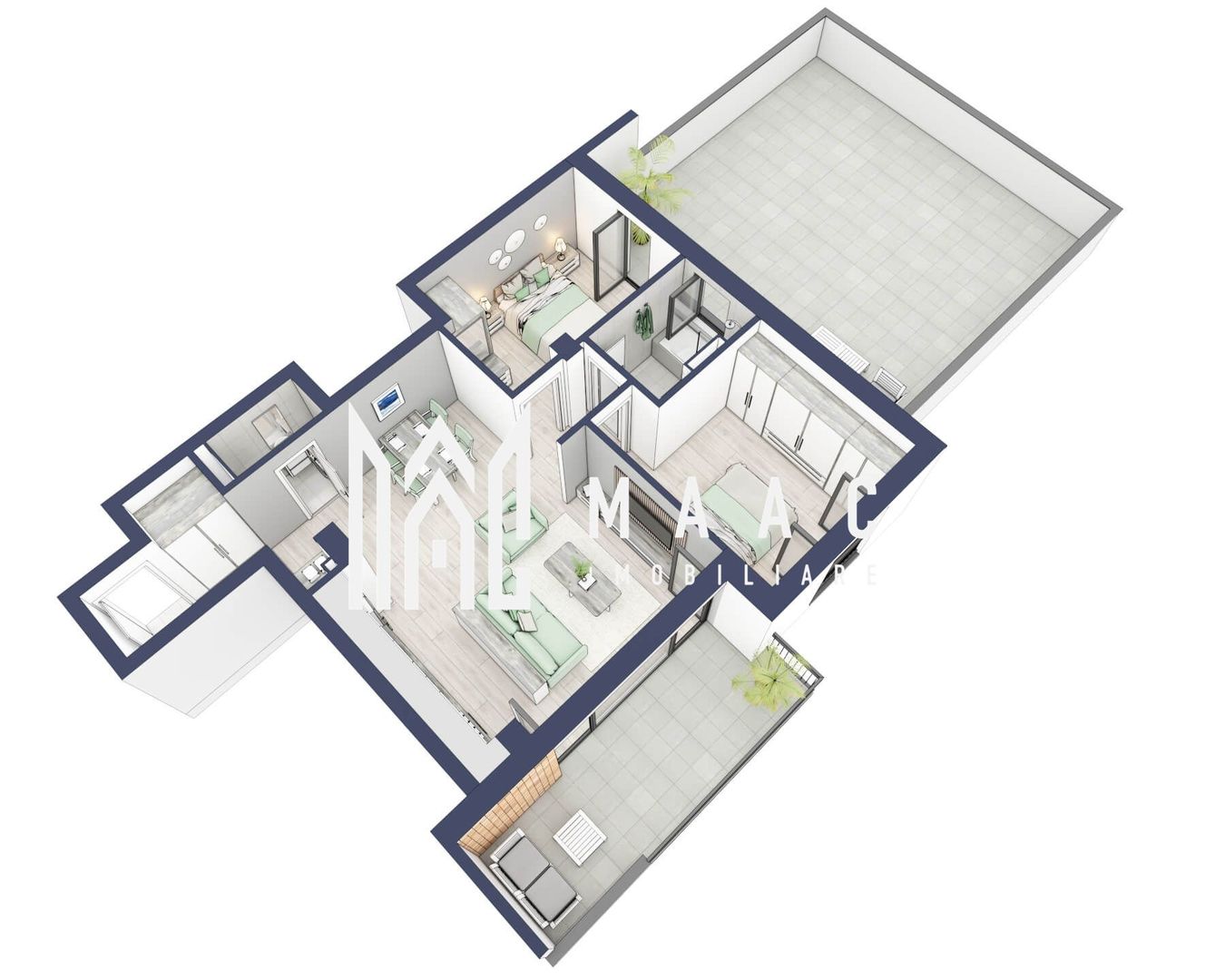 Apartament 3 camere | Terasa 40 mp | Turnisor - Poză 5