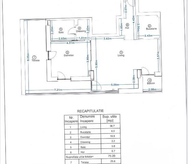 Apartament de inchiriat | 2 camere |  terasă 31 mp | Kiseleff - Poză 5