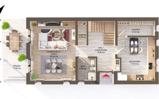 Casă individuală premium de vânzare în Șelimbăr – 650 mp teren - Schiță 25