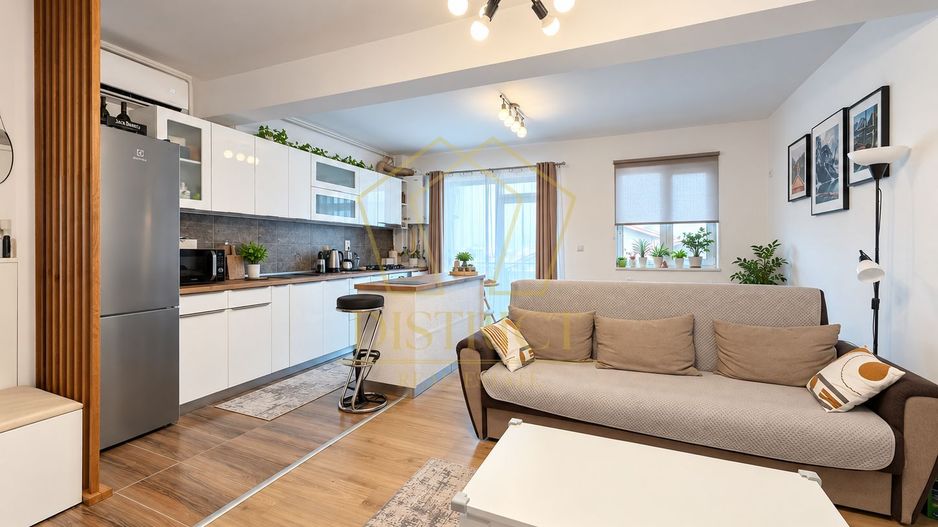 Apartament Superb cu 3 camere mobilat | terasa de 12 mp | Giroc | asfalt. - Poză 3